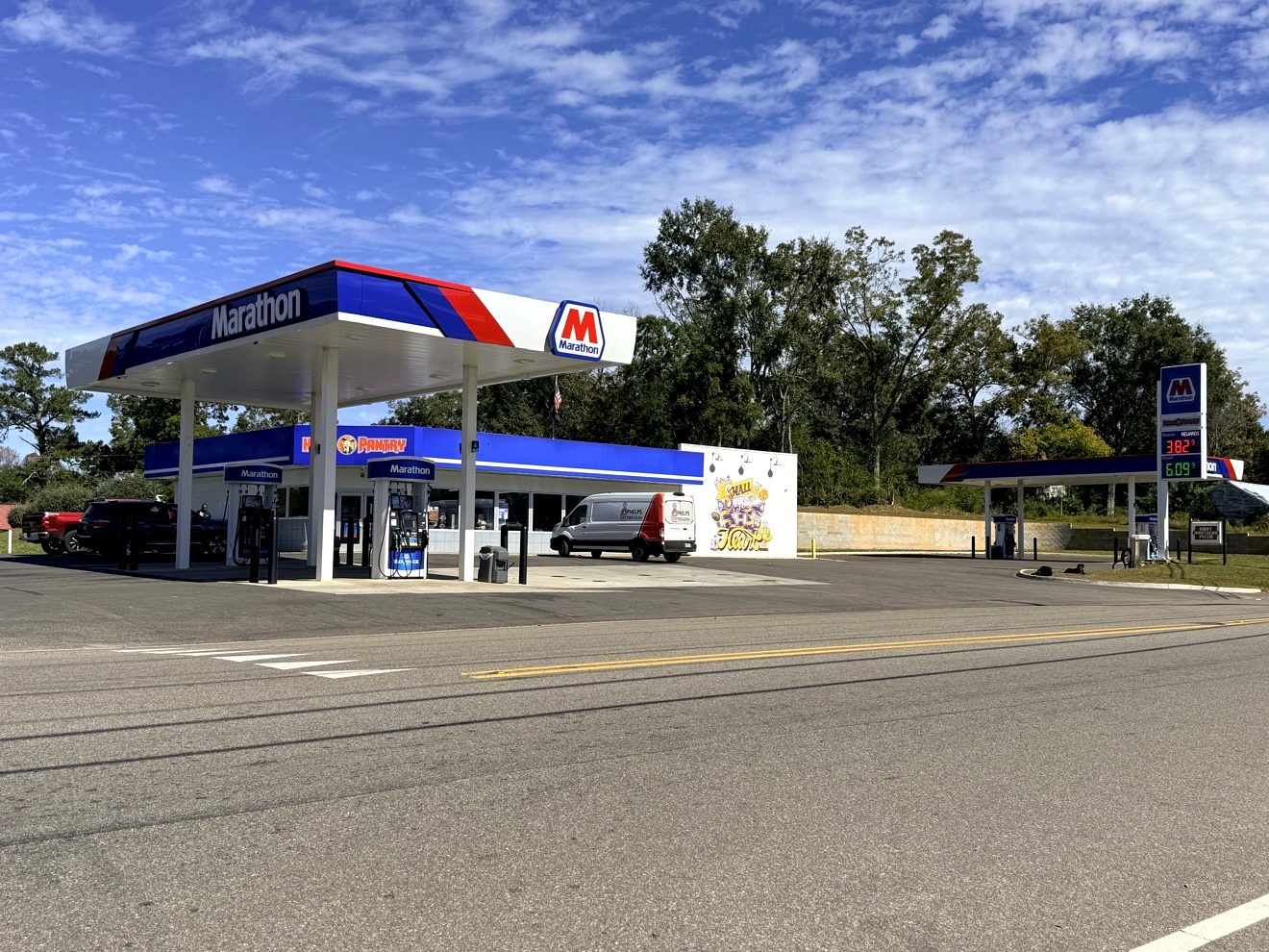The Marathon gas station on Main Street in Ariton