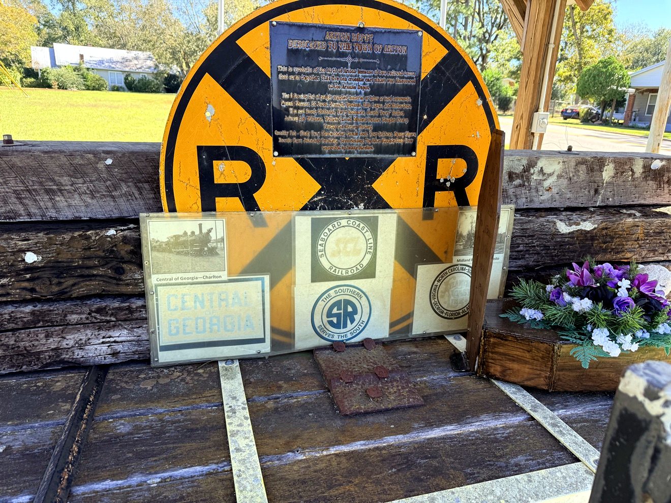 Railroad logos — Central of Georgia, Seaboard Coast Line, and the Southern